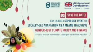 Locally-Led Adaptation as a Means to Achieve Gender-Just Climate Policy and Finance